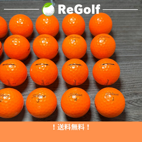 【中古】 【送料無料】 ロストボール タイトリスト ベロシティ オレンジ 2022年モデル 20球 Bランク ゴルフボール リゴルフ